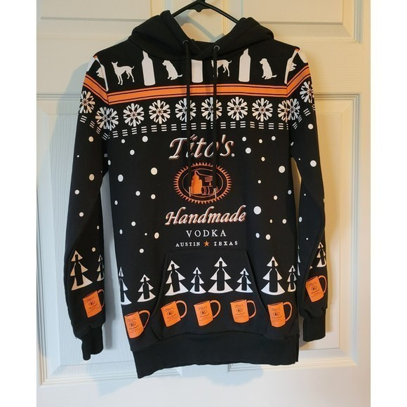 Titos Other - Titos Handmade Vodka Austin Texas Mens XS Christmas Hoodie‎